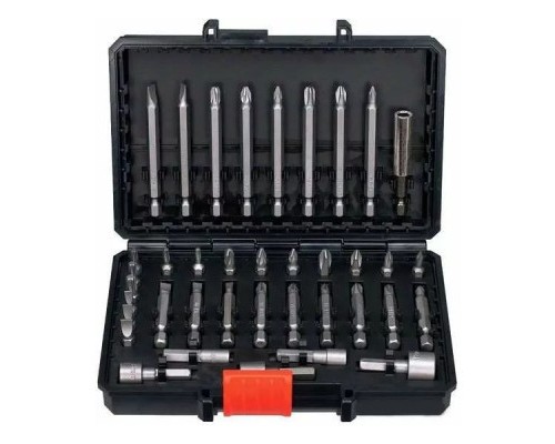 Набір біт Black&Decker PH0,PH1,SL4,SL6,Pz1,Pz2,Тx10,Тx20,L 25,50,75 мм,38 шт, кейс (A7202) Набір біт Black&Decker PH0,PH1,SL4,SL6,Pz1,Pz2,Тx10,Тx20,L 25,50,75 мм,38 шт, кейс (A7202)