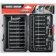 Набір біт Black&Decker PH0,PH1,SL4,SL6,Pz1,Pz2,Тx10,Тx20,L 25,50,75 мм,38 шт, кейс (A7202)