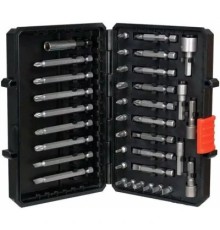 Набір біт Black&Decker PH0,PH1,SL4,SL6,Pz1,Pz2,Тx10,Тx20,L 25,50,75 мм,38 шт, кейс (A7202)