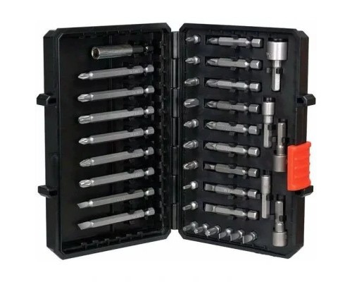Набір біт Black&Decker PH0,PH1,SL4,SL6,Pz1,Pz2,Тx10,Тx20,L 25,50,75 мм,38 шт, кейс (A7202) Набір біт Black&Decker PH0,PH1,SL4,SL6,Pz1,Pz2,Тx10,Тx20,L 25,50,75 мм,38 шт, кейс (A7202)