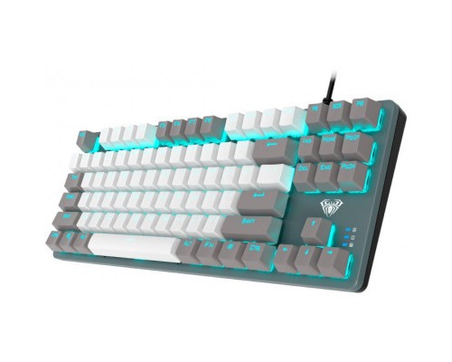 Клавіатура Aula F3287 Keycap KRGD Blue USB UA Grey/White (6948391240954)