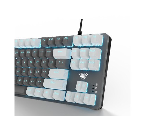 Клавіатура Aula F3287 Keycap KRGD Blue USB UA Grey/White (6948391240954)