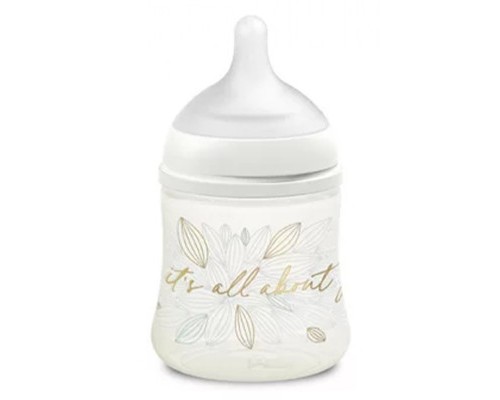 Пляшечка для годування Suavinex Gold Edition, повільний потік, 150 мл, біла (307870)
