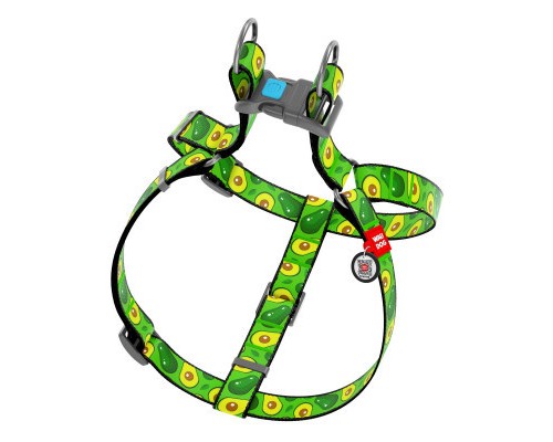 Шлея для собак WAUDOG Nylon з QR паспортом анатомічна 