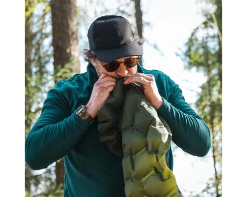 Туристичний килимок Highlander Nap-Pak Inflatable Sleeping Mat 5 cm Olive AIR071 (929796)