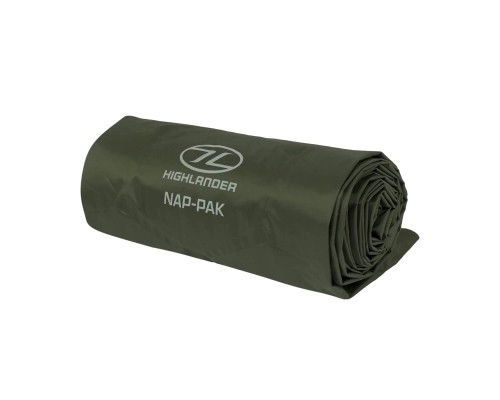 Туристичний килимок Highlander Nap-Pak Inflatable Sleeping Mat 5 cm Olive AIR071 (929796)