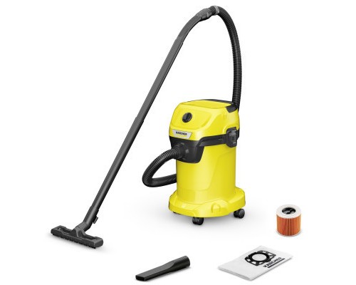 Пилосос будівельний Karcher WD 3 V-19/6/20 1000 Вт, 19л, 6м, 4.780 кг (1.628-123.0)