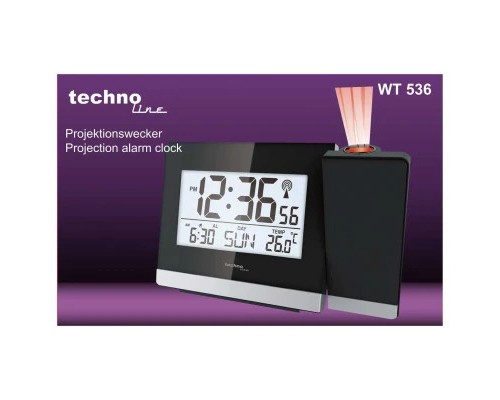 Настільний годинник Technoline WT536 проекційний Black (DAS301196) Настільний годинник Technoline WT536 проекційний Black (DAS301196)