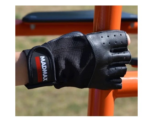 Рукавички для фітнесу MadMax MFG-248 Clasic Exclusive Black L (MFG-248-Black_L)