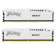 Модуль пам'яті для комп'ютера DDR5 64GB (2x32GB) 6000 MHz Beast White Kingston Fury (ex.HyperX) (KF560C36BWEK2-64)