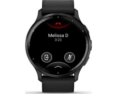Смарт-годинник Garmin Venu 3, Black + Slate, Leather, GPS (010-02784-52)
