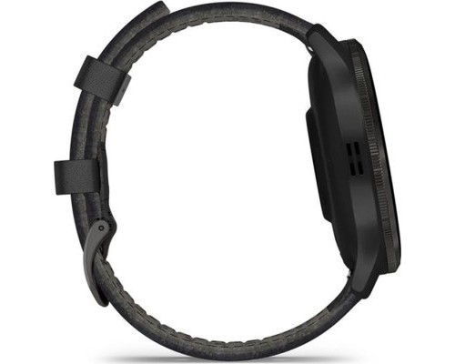 Смарт-годинник Garmin Venu 3, Black + Slate, Leather, GPS (010-02784-52)
