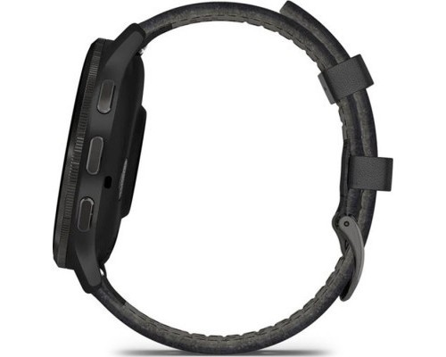 Смарт-годинник Garmin Venu 3, Black + Slate, Leather, GPS (010-02784-52)