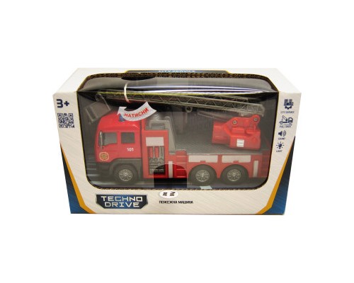 Спецтехніка TechnoDrive Пожежна машина зі світловими та звуковими ефектами (510125.270)