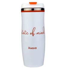 Термокружка Magio State of Mind 400 мл Біла (MG-1038)