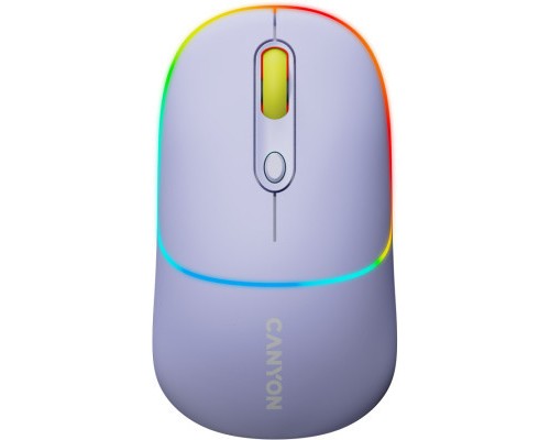 Мишка Canyon MW-22 Dual Band RGB Wireless Mountain Lavender (CNS-CMSW22ML)