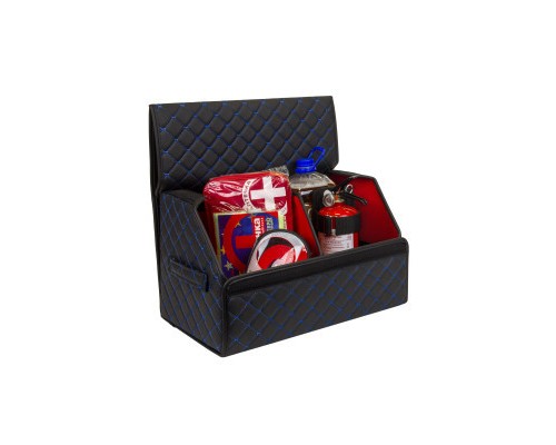 Сумка-органайзер EVAtech ECO M 30x30x50 см чорна з синьою ниткою (EHECEMBLBR)