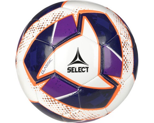 М'яч футбольний Select FB Classic v24 біло-фіолетовий Уні 5 (5703543350445)