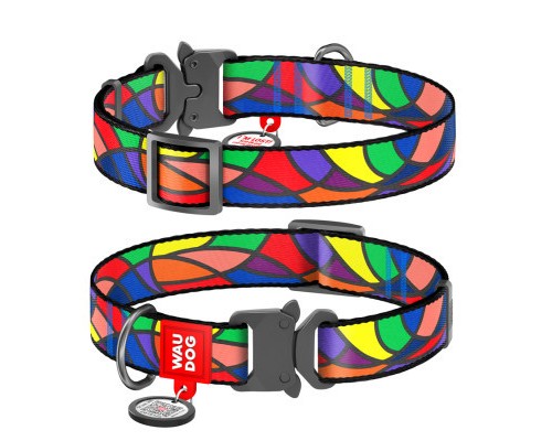 Нашийник для тварин WAUDOG Nylon з QR-паспортом 