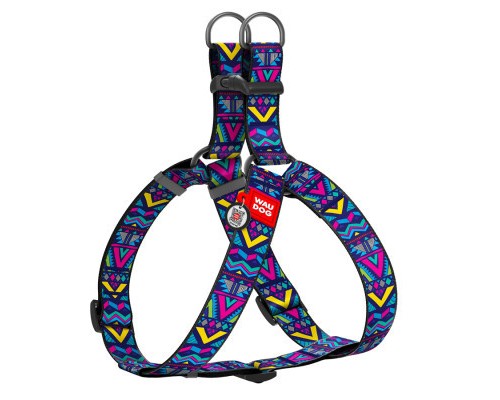 Шлея для собак WAUDOG Nylon з QR паспортом 