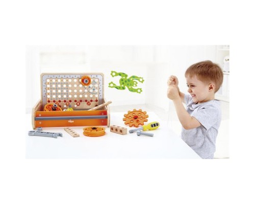 Конструктор Hape Junior Inventor Інструменти для експериментів 32 елемента (E3029)