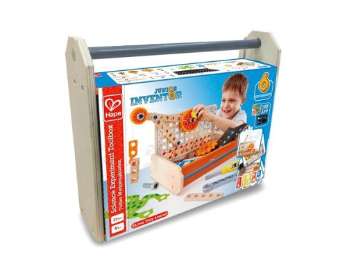 Конструктор Hape Junior Inventor Інструменти для експериментів 32 елемента (E3029)