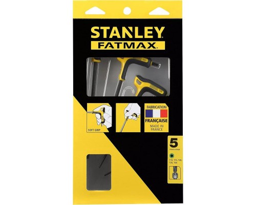 Ключ Stanley FATMAX торцевий TORX, з гумовою ручкою, 5 шт: (FMHT0-69048)