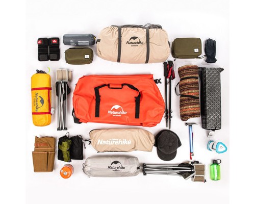 Дорожня сумка Naturehike баул водонепроникний NH20FSB03 90 л червона (6927595744314)