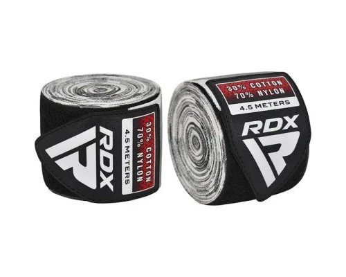 Бинт для спорту RDX для боксу WX Professional Boxing Hand Wraps Camo Grey (4.5м.) (HWX-RC+)