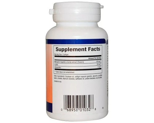 Антиоксидант Natural Factors Лютеїн 20 мг, Lutein, 60 желатинових капсул (NFS-01032) Антиоксидант Natural Factors Лютеїн 20 мг, Lutein, 60 желатинових капсул (NFS-01032)