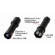 Ліхтар Quantum Minik black 3W LED з USB 40шт/уп (QM-FL1043-B)