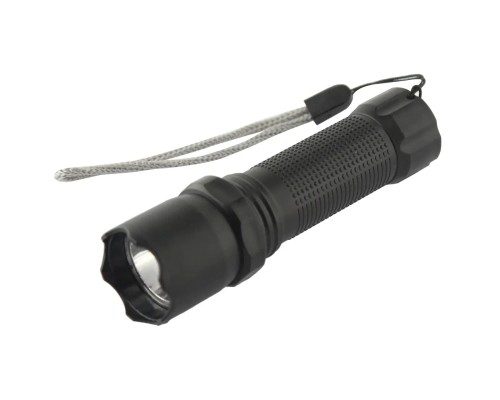Ліхтар Quantum Minik black 3W LED з USB 40шт/уп (QM-FL1043-B)