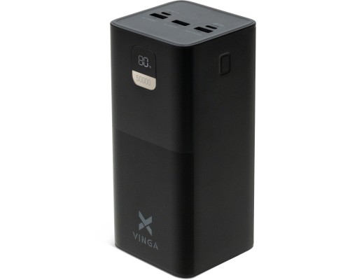 Батарея універсальна Vinga 50000 mAh 22.5W Display Black (VPBB5022) 