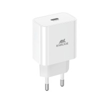 Зарядний пристрій RivaCase 1xUSB Type-C PD 20 Вт white (PS4101 W00 (White))