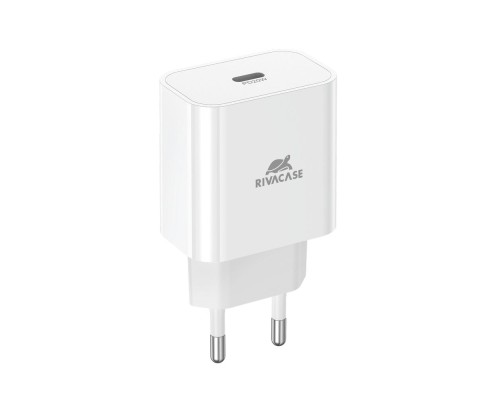 Зарядний пристрій RivaCase 1xUSB Type-C PD 20 Вт white (PS4101 W00 (White))