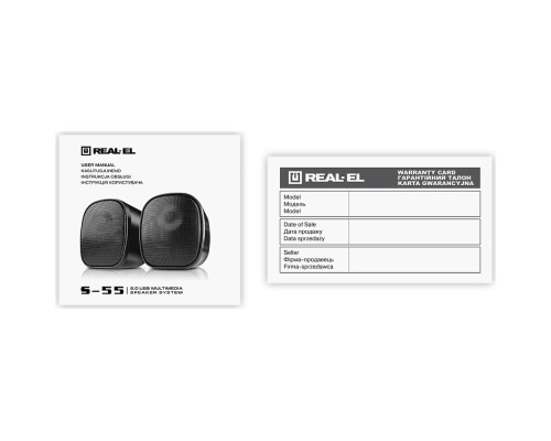 Акустична система REAL-EL S-55 Black (EL121100014) 