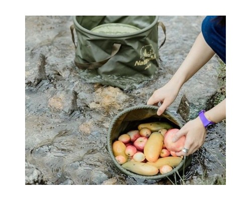 Відро складне Naturehike ПВХ NH20SJ040 10 л зелене (6927595764626) Відро складне Naturehike ПВХ NH20SJ040 10 л зелене (6927595764626)