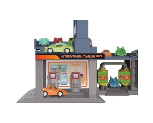 Ігровий набір ZIPP Toys Dino автотрек-міська розв'язка електричний, 8 машинок (6603A)