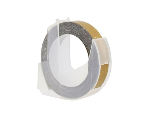Стрічка для принтера етикеток UKRMARK D-520104- GO, 9 мм х 3 м, gold, сумісна з DYMO 520104 (900378)