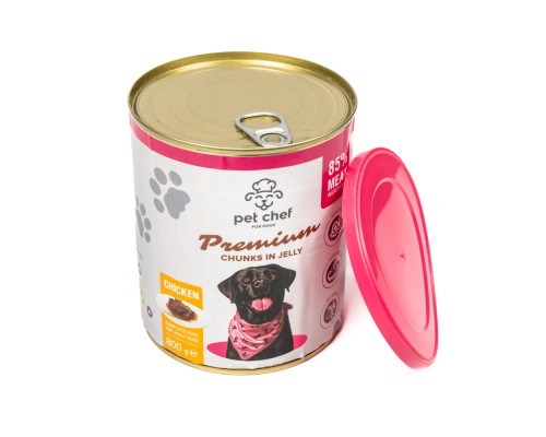 Вологий корм для собак Pet Chef З куркою 800 г (4820255193656)