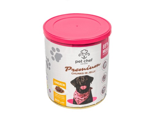 Вологий корм для собак Pet Chef З куркою 800 г (4820255193656)