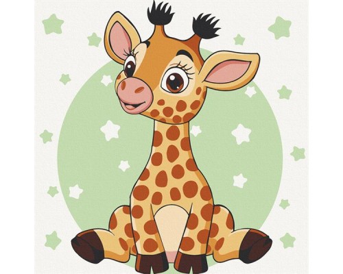Картина по номерам ArtCraft Жирафеня 30х30 см (15540-AC)