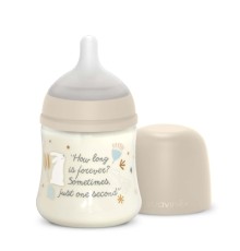 Пляшечка для годування Suavinex Wonderland 150 мл, фізіологічна, повільний потік, бежева (308746)