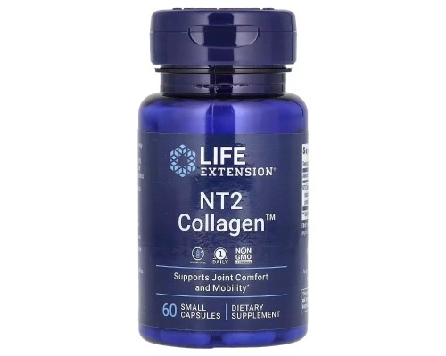 Вітамінно-мінеральний комплекс Life Extension Колаген неденатурованого II типу, 40 мг, NT2 Collagen, 60 ми (LEX-22316)