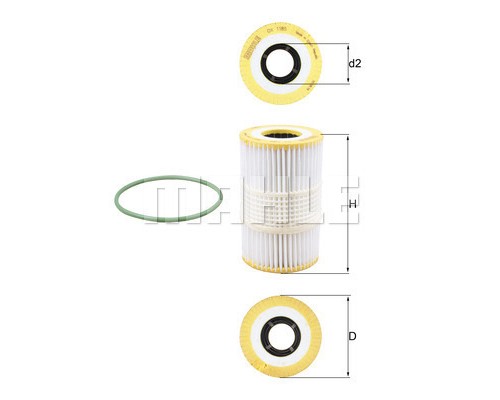 Фільтр масляний Mahle OX1185D