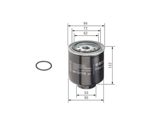 Фільтр паливний Bosch F026402223