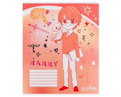 Зошит Kite Harry Potter, 18 аркушів, лінія (HP25-237)