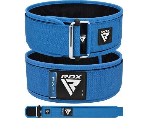 Атлетичний пояс RDX RX1 Weight Lifting Belt Blue XL (WBS-RX1U-XL)