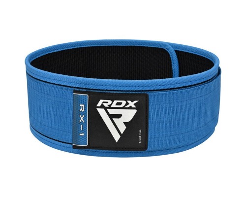 Атлетичний пояс RDX RX1 Weight Lifting Belt Blue XL (WBS-RX1U-XL)