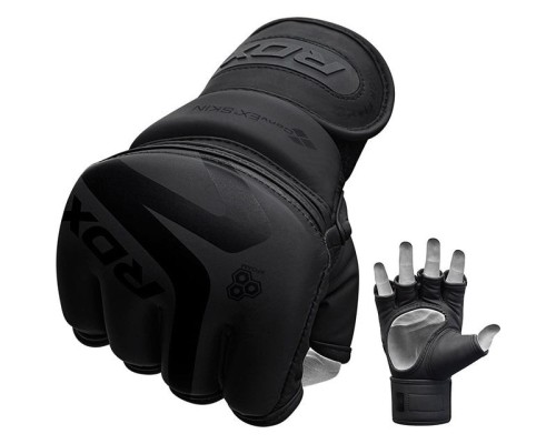 Рукавички для MMA RDX F15 Noir Matte Black S (GGR-F15MB-S)